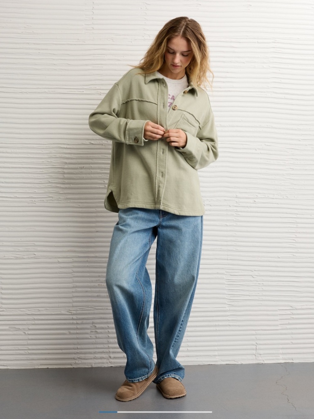 AE Fleece Shacket - Picture 3 of 6